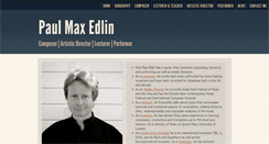 Desktop Screenshot of paulmaxedlin.com