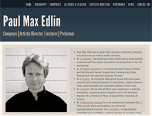 Tablet Screenshot of paulmaxedlin.com